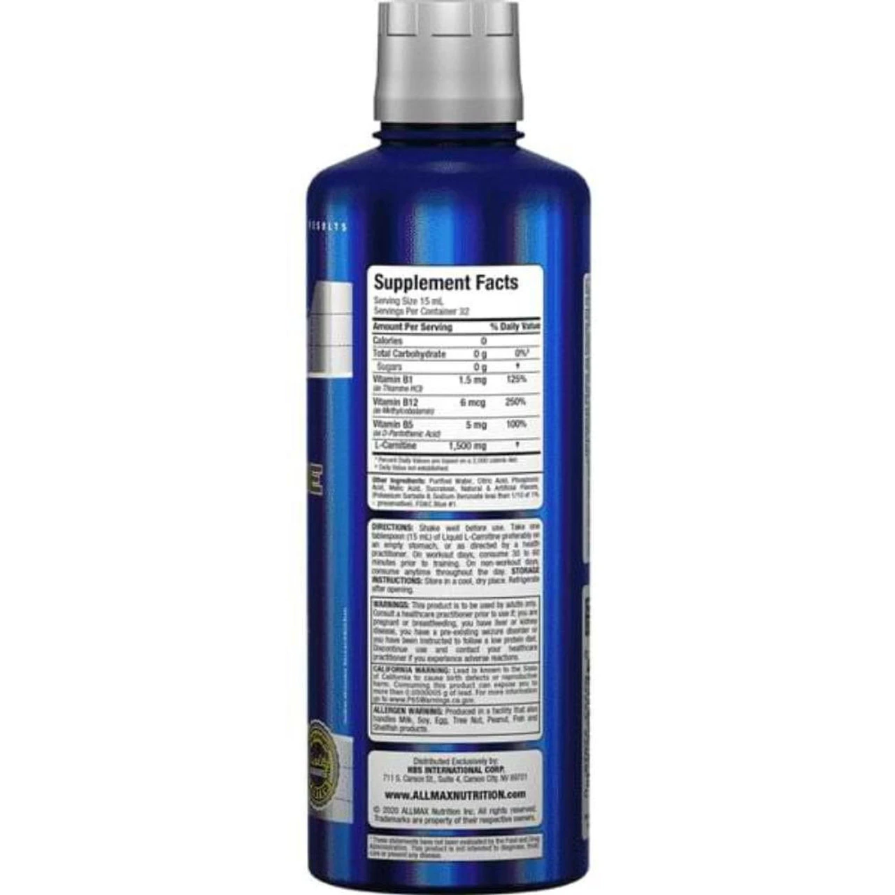 Allmax Nutrition Liquid L-Carnitine 16 Oz 2 Allmax Nutrition Liquid L-Carnitine 16 Oz - Image 2