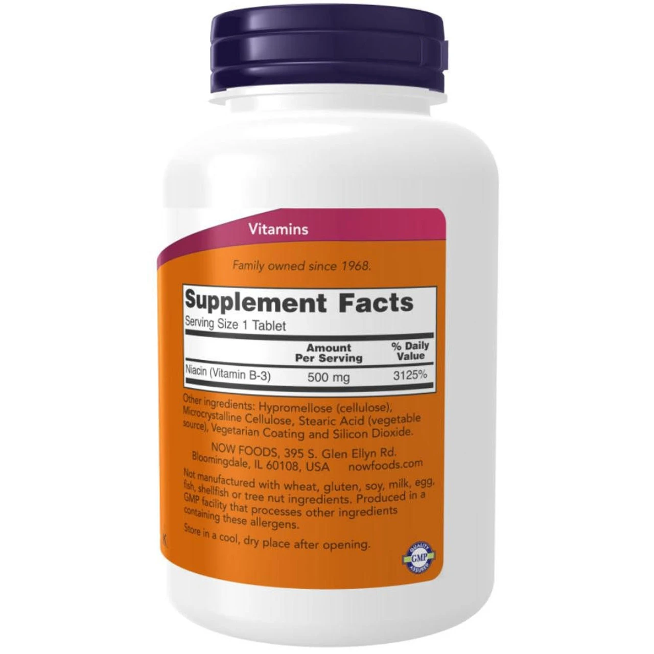 Now Foods Sustained Release Niacin 500mg 250 Tablets 2 Now Foods Sustained Release Niacin 500mg 250 Tablets - Image 2