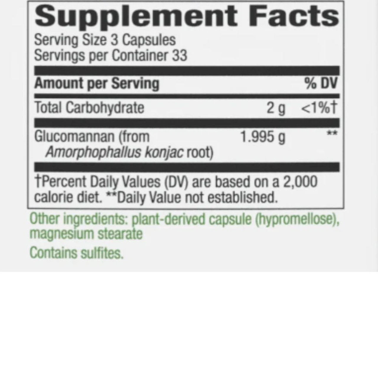 Nature's Way Glucomannan 100 Capsules 4 Nature's Way Glucomannan 100 Capsules - Image 4