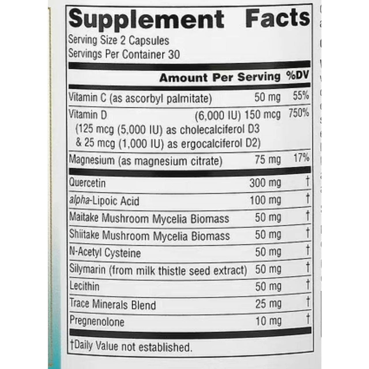 Source Naturals Wellness D-MMunity 60 Capsules 3 Source Naturals Wellness D-MMunity 60 Capsules - Image 3