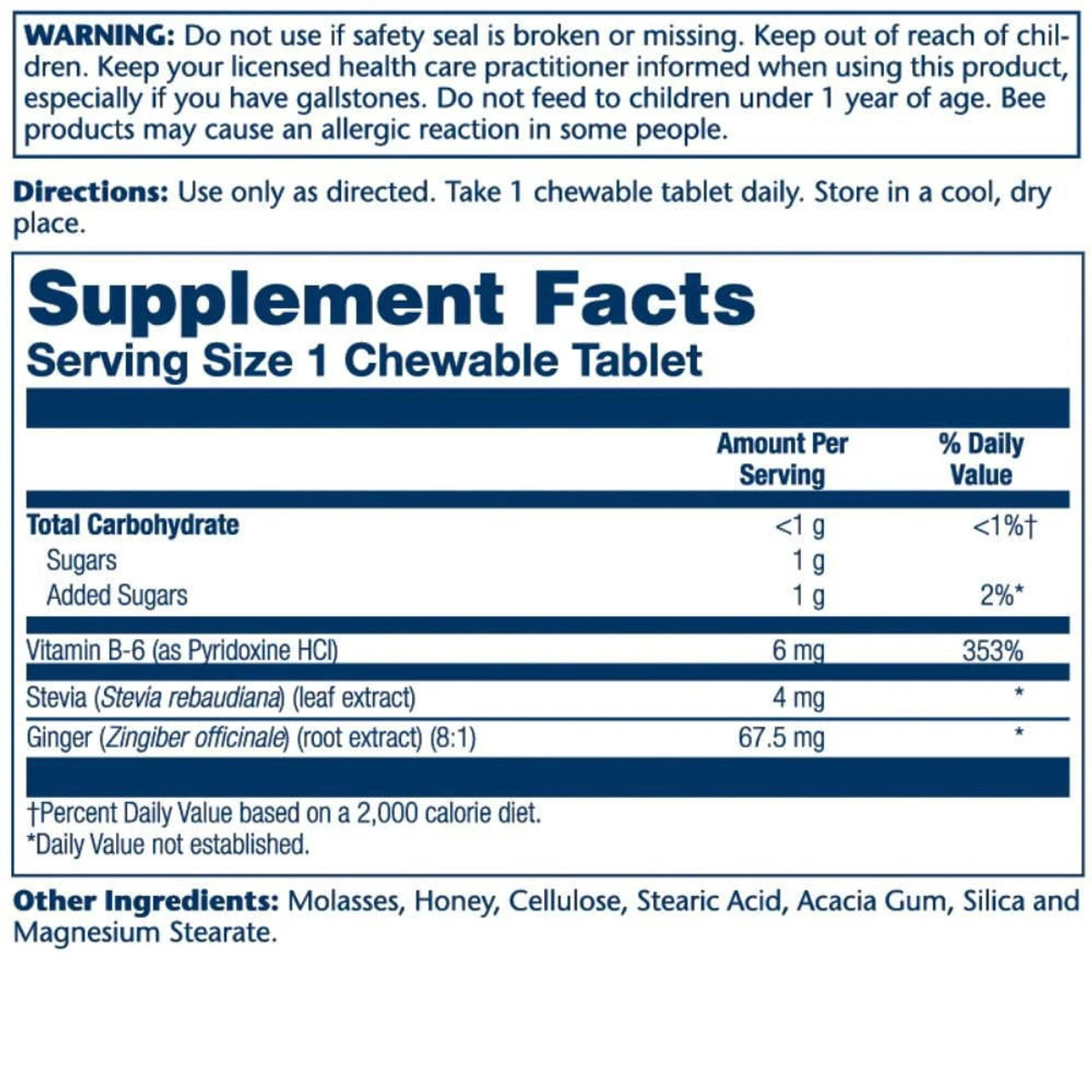 Solaray Ginger Trips 67mg 60 Chewable Wafers 3 Solaray Ginger Trips 67mg 60 Chewable Wafers - Image 3