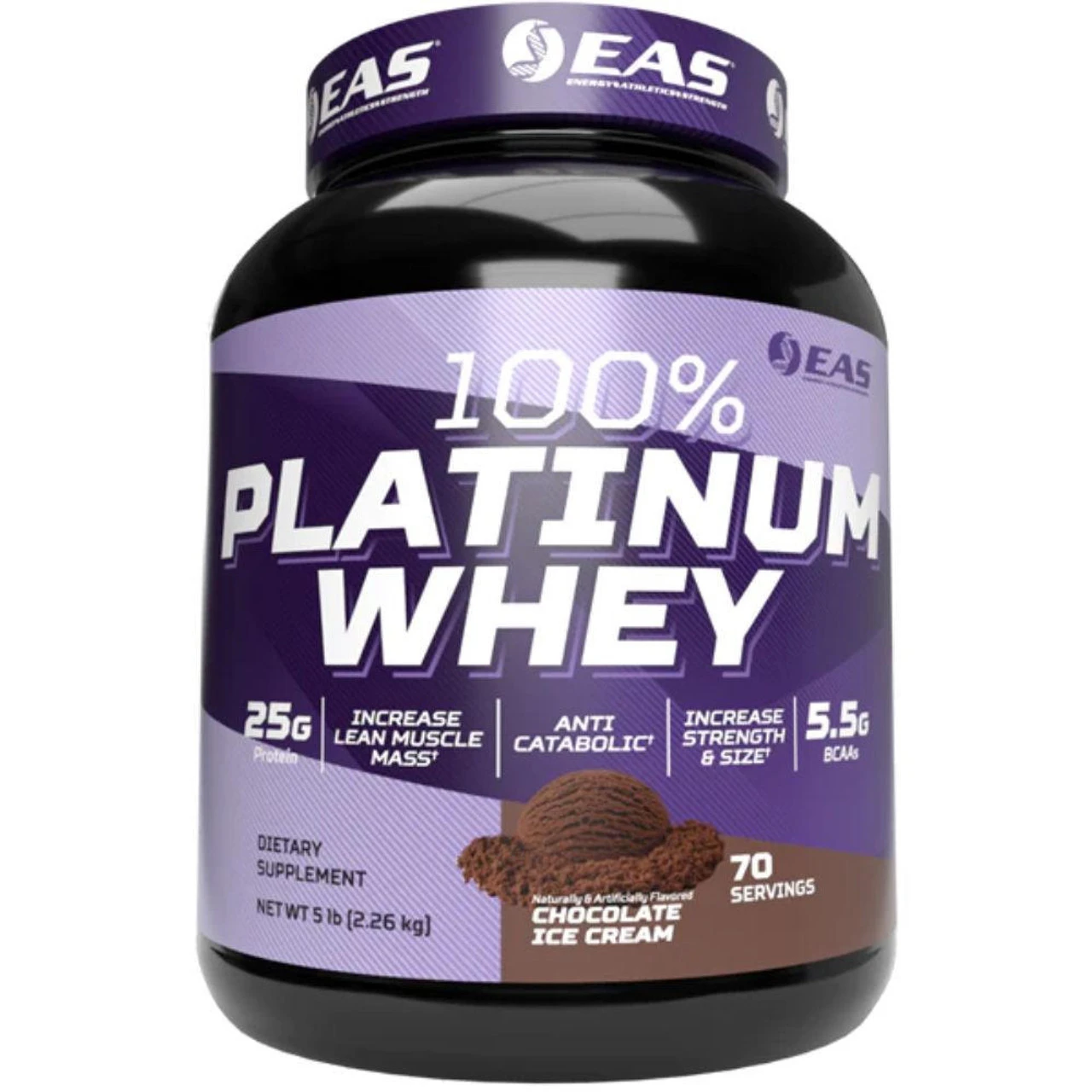 EAS 100% Platinum Whey 5lb 2 EAS 100% Platinum Whey 5lb - Image 2