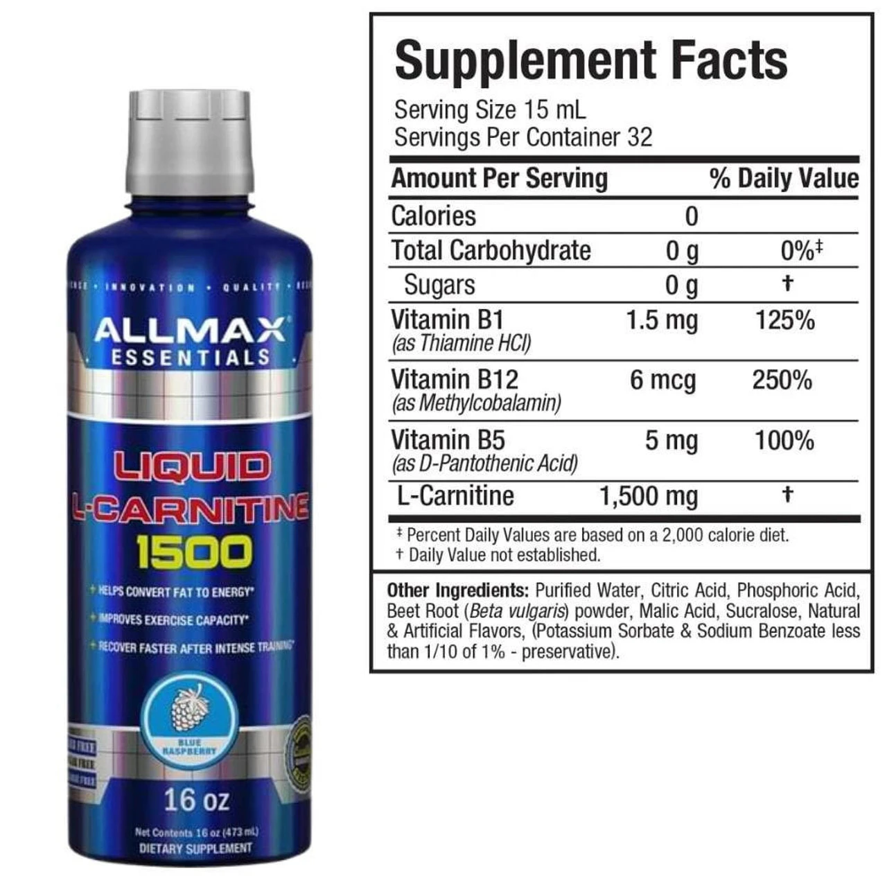 Allmax Nutrition Liquid L-Carnitine 16 Oz 5 Allmax Nutrition Liquid L-Carnitine 16 Oz - Image 5