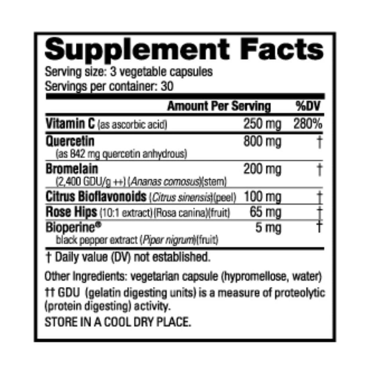 NutraBio Quercetin Advanced 90 Capsules 2 NutraBio Quercetin Advanced 90 Capsules - Image 2