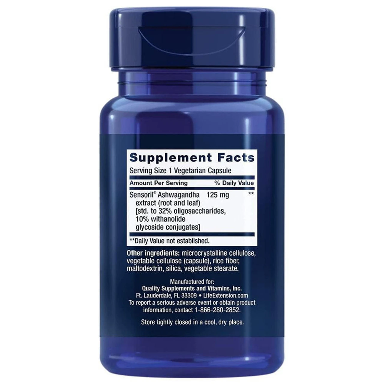 Life Extension Optimized Ashwagandha 60 Capsules 2 Life Extension Optimized Ashwagandha 60 Capsules - Image 2