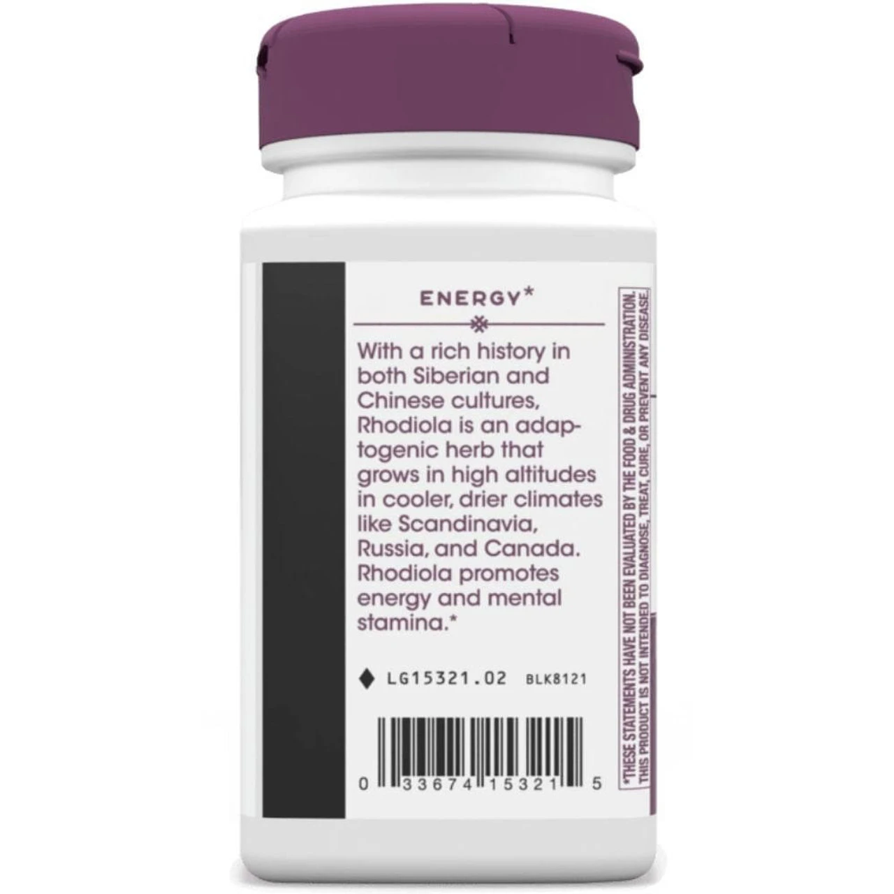 Nature's Way Rhodiola Energy 40 Capsules 3 Nature's Way Rhodiola Energy 40 Capsules - Image 3