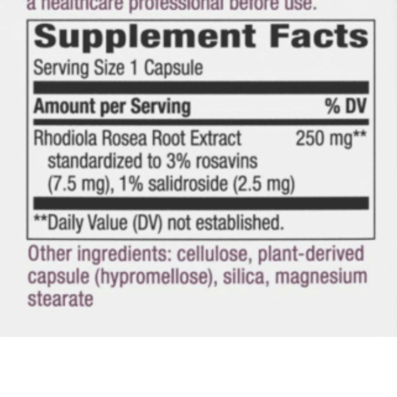 Nature's Way Rhodiola Energy 40 Capsules 4 Nature's Way Rhodiola Energy 40 Capsules - Image 4