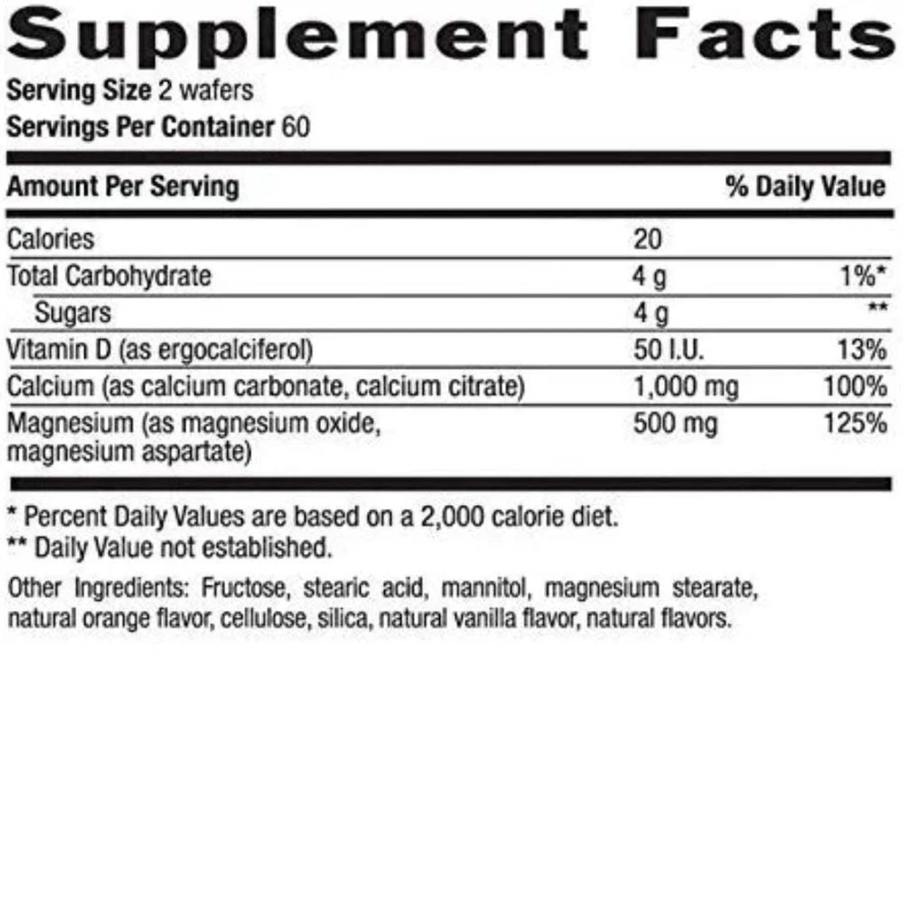 Country Life Cal-Snack W/ Magnesium 120 Wafers 3 Country Life Cal-Snack W/ Magnesium 120 Wafers - Image 3