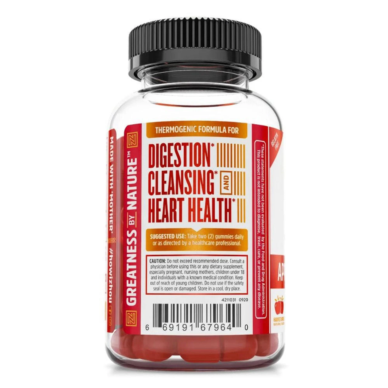 ZHOU APPLE CIDER VINEGAR 60 Vegan Gummies 2 ZHOU APPLE CIDER VINEGAR 60 Vegan Gummies - Image 2