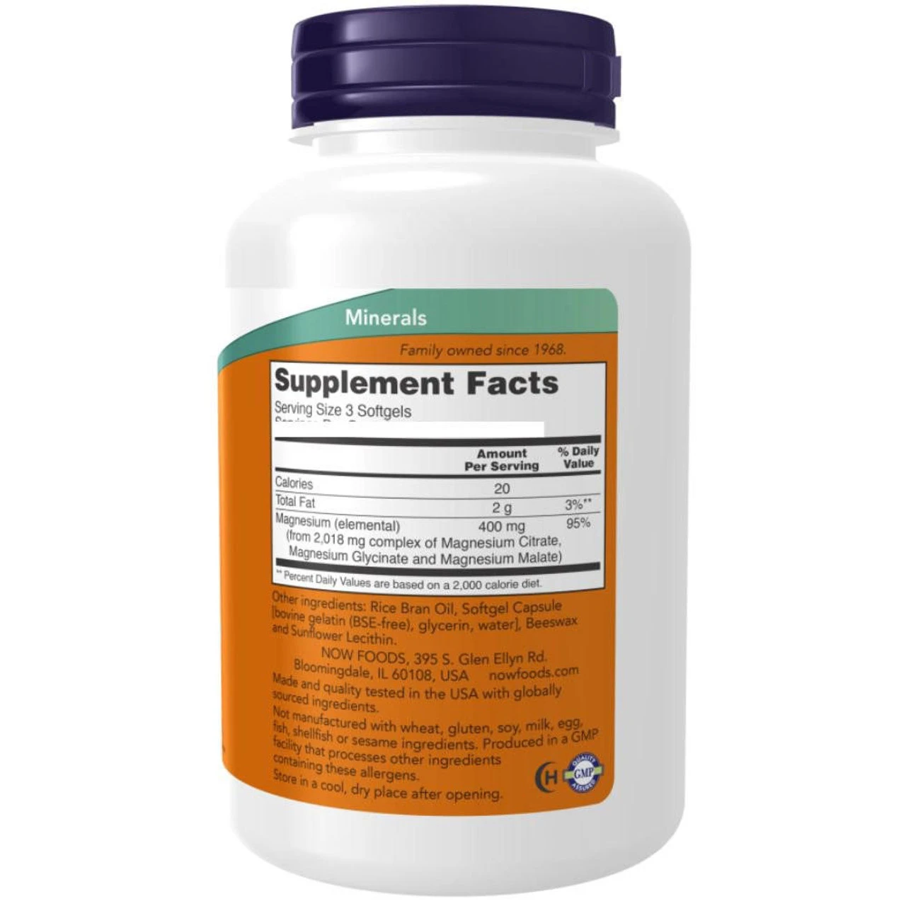 Now Foods Magnesium Citrate 134 Mg 180 Softgels 2 Now Foods Magnesium Citrate 134 Mg 180 Softgels - Image 2
