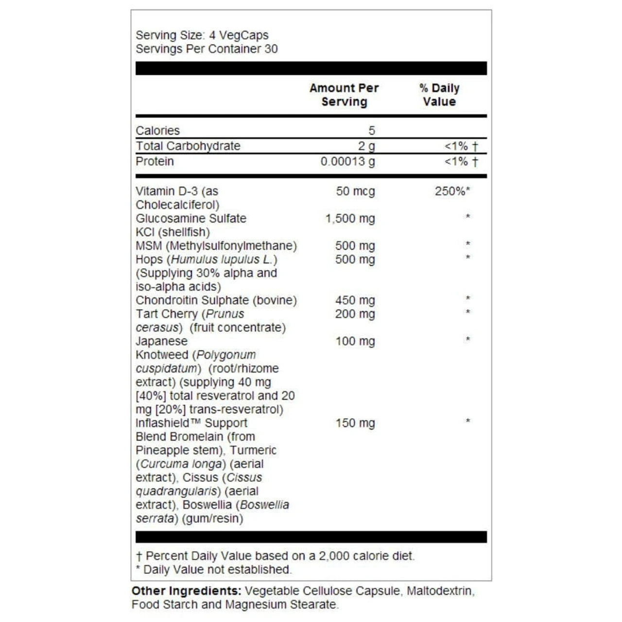 Solaray Joint W/InflaShield 120 Vege Caps 3 Solaray Joint W/InflaShield 120 Vege Caps - Image 3