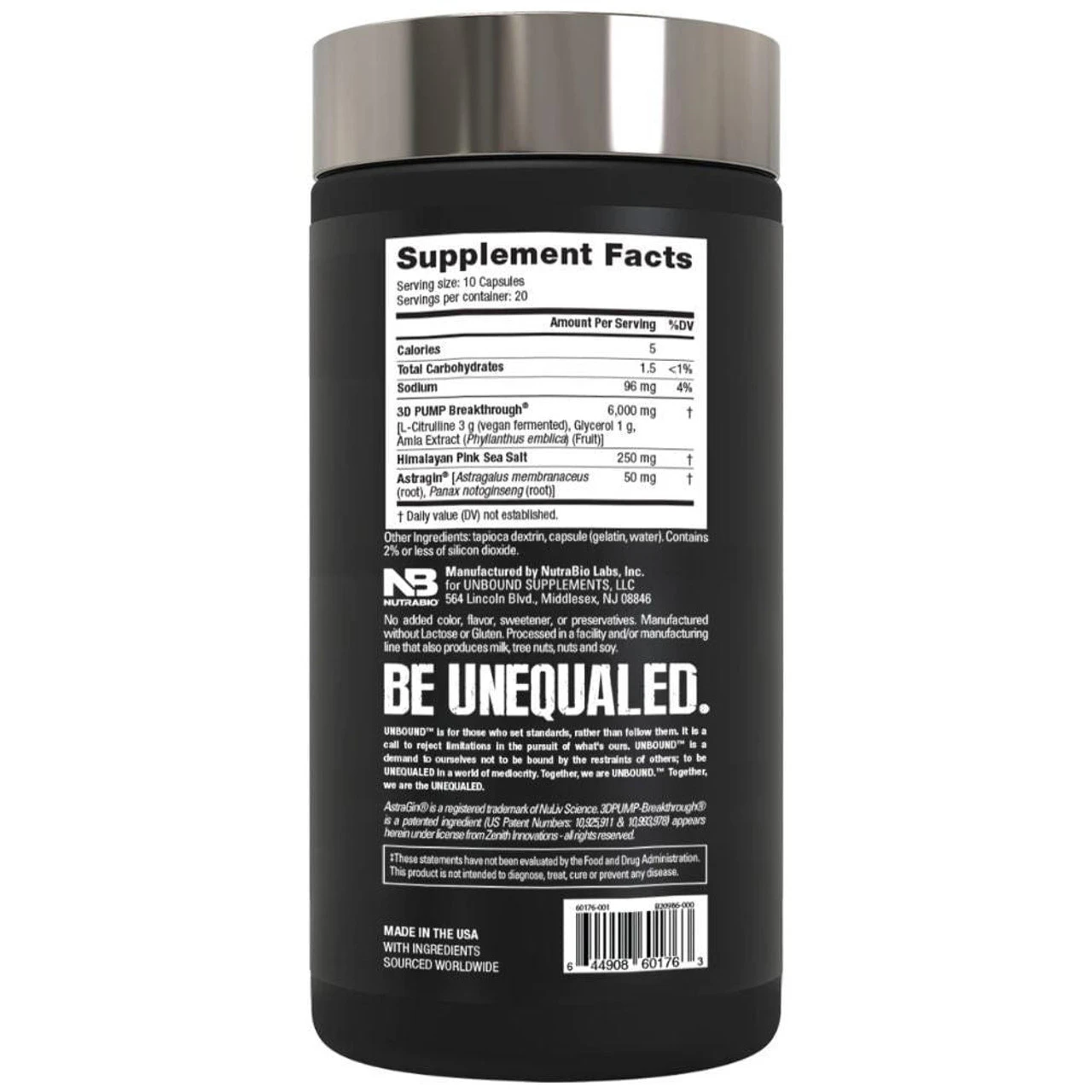 Unbound 3D Pump 200 Capsules 2 Unbound 3D Pump 200 Capsules - Image 2