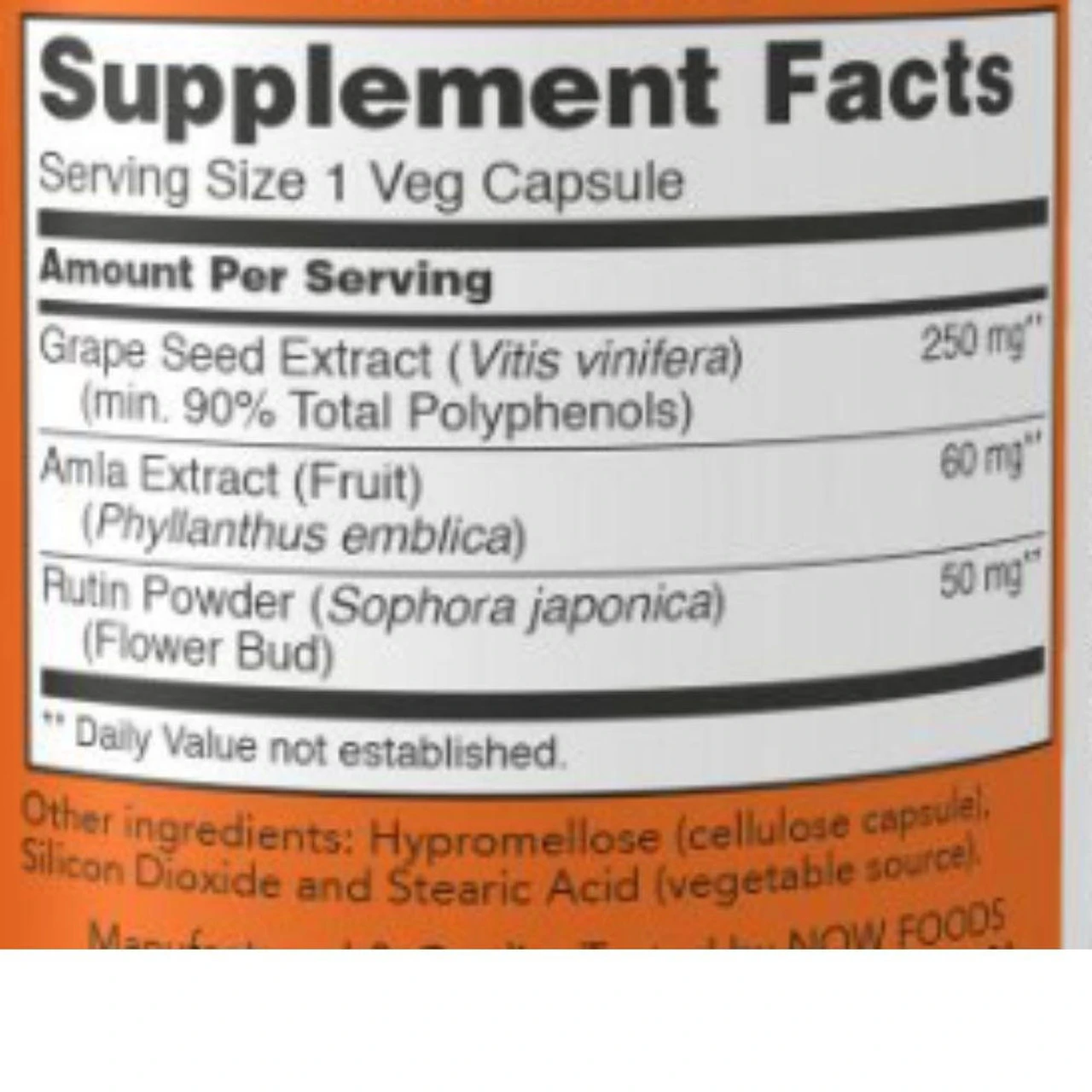 Now Foods Grape Seed Extract 250Mg 90 Capsules 2 Now Foods Grape Seed Extract 250Mg 90 Capsules - Image 2