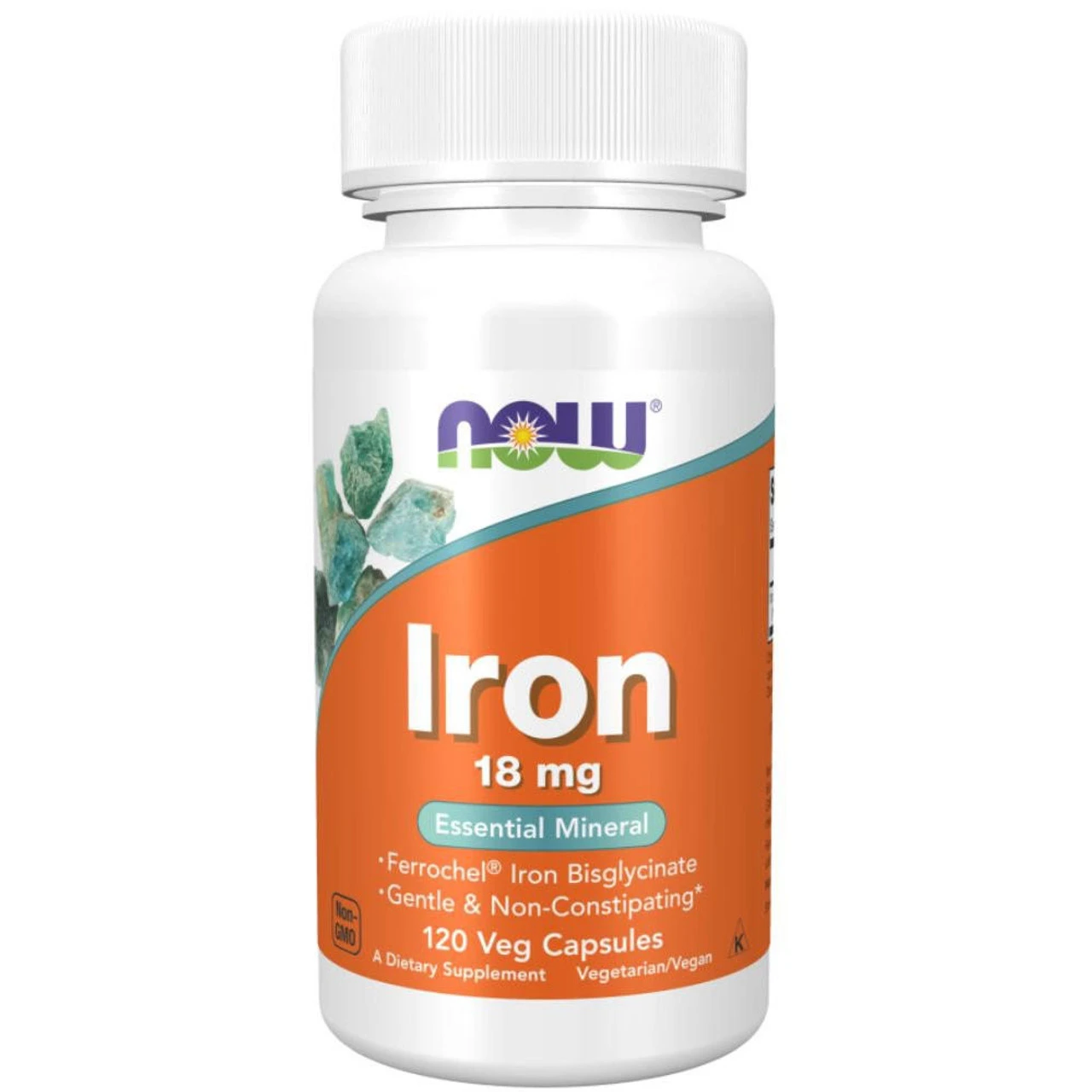 Now Foods Iron 18mg 120 Capsules 1 Now Foods Iron 18mg 120 Capsules