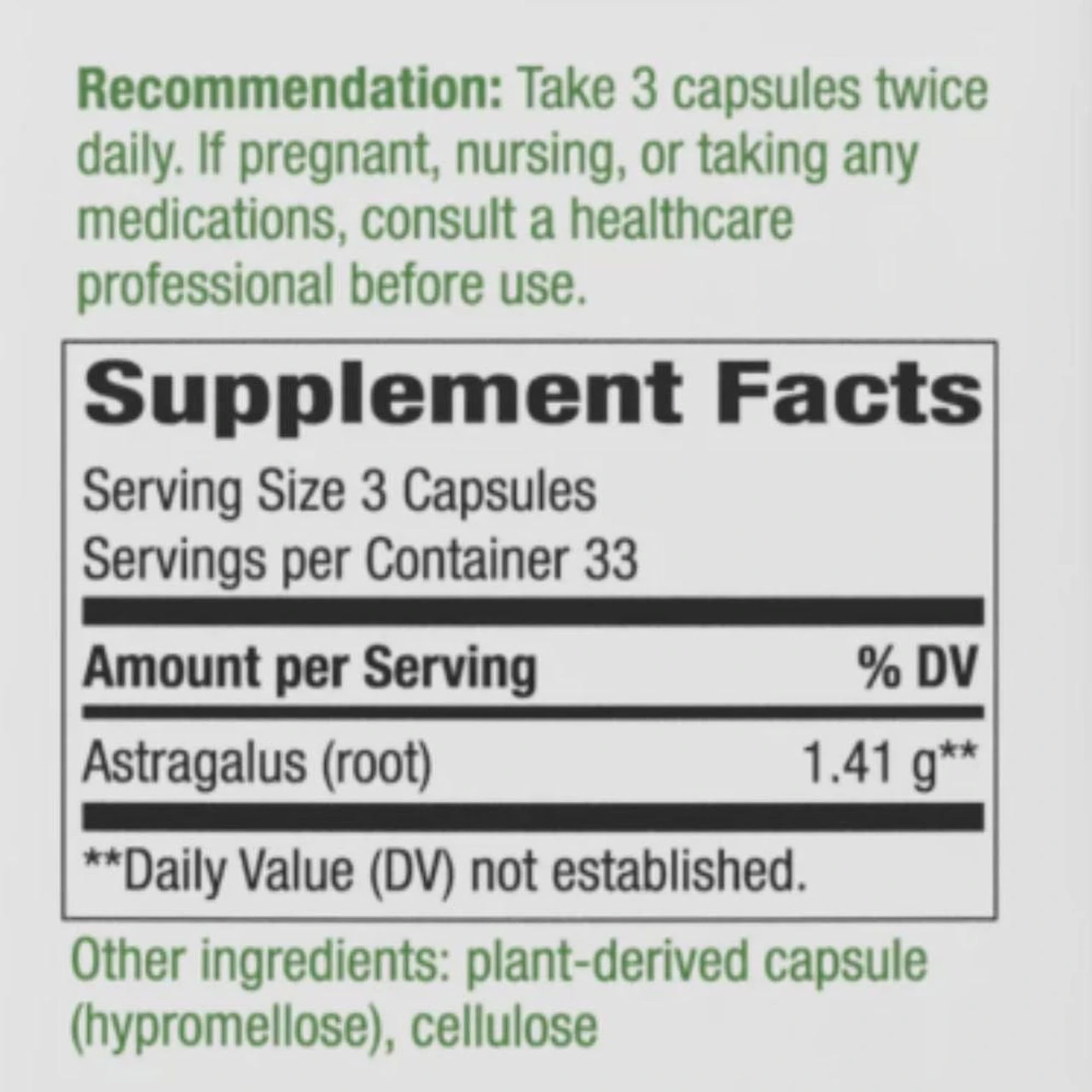 Nature's Way Astragalus Root 100 Capsules 3 Nature's Way Astragalus Root 100 Capsules - Image 3