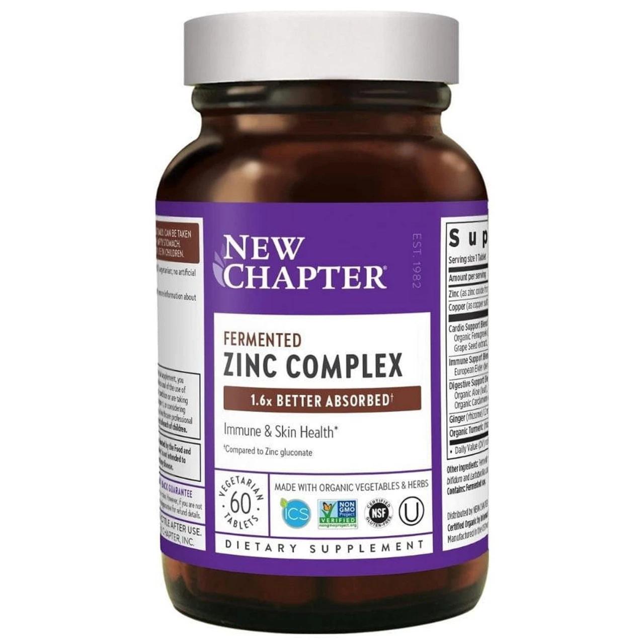 New Chapter Zinc Food Complex 90 Tablets 1 New Chapter Zinc Food Complex 90 Tablets