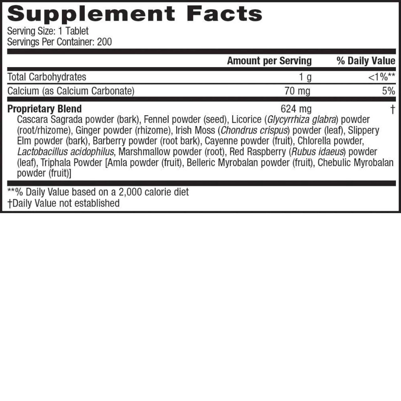 Nature's Secret Super Cleanse 200 Tablets 2 Nature's Secret Super Cleanse 200 Tablets - Image 2