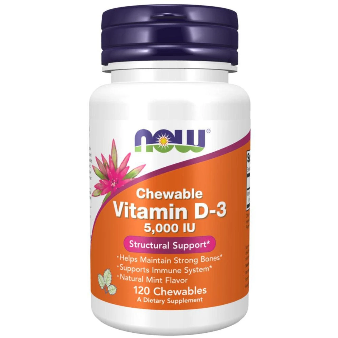 Now Foods Vitamin D 5000IU 120 Mint Chewables 1 Now Foods Vitamin D 5000IU 120 Mint Chewables