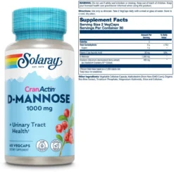 Solaray CranActin D-Mannose 1000mg 60 Capsules -Now Foods Store Untitleddesign 36 4932b232 a8c3 4cc5 a4f4 032d08ea33a0 39161.1702145869