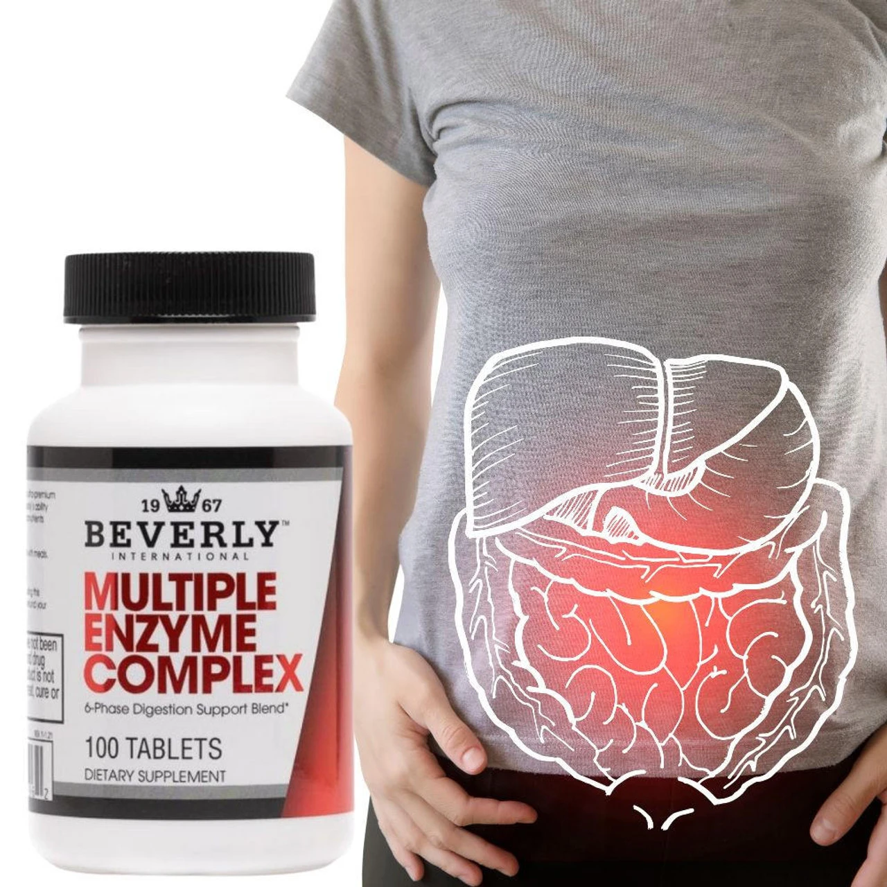 Beverly International Multi Enzymes 100 Tablets 2 Beverly International Multi Enzymes 100 Tablets - Image 2