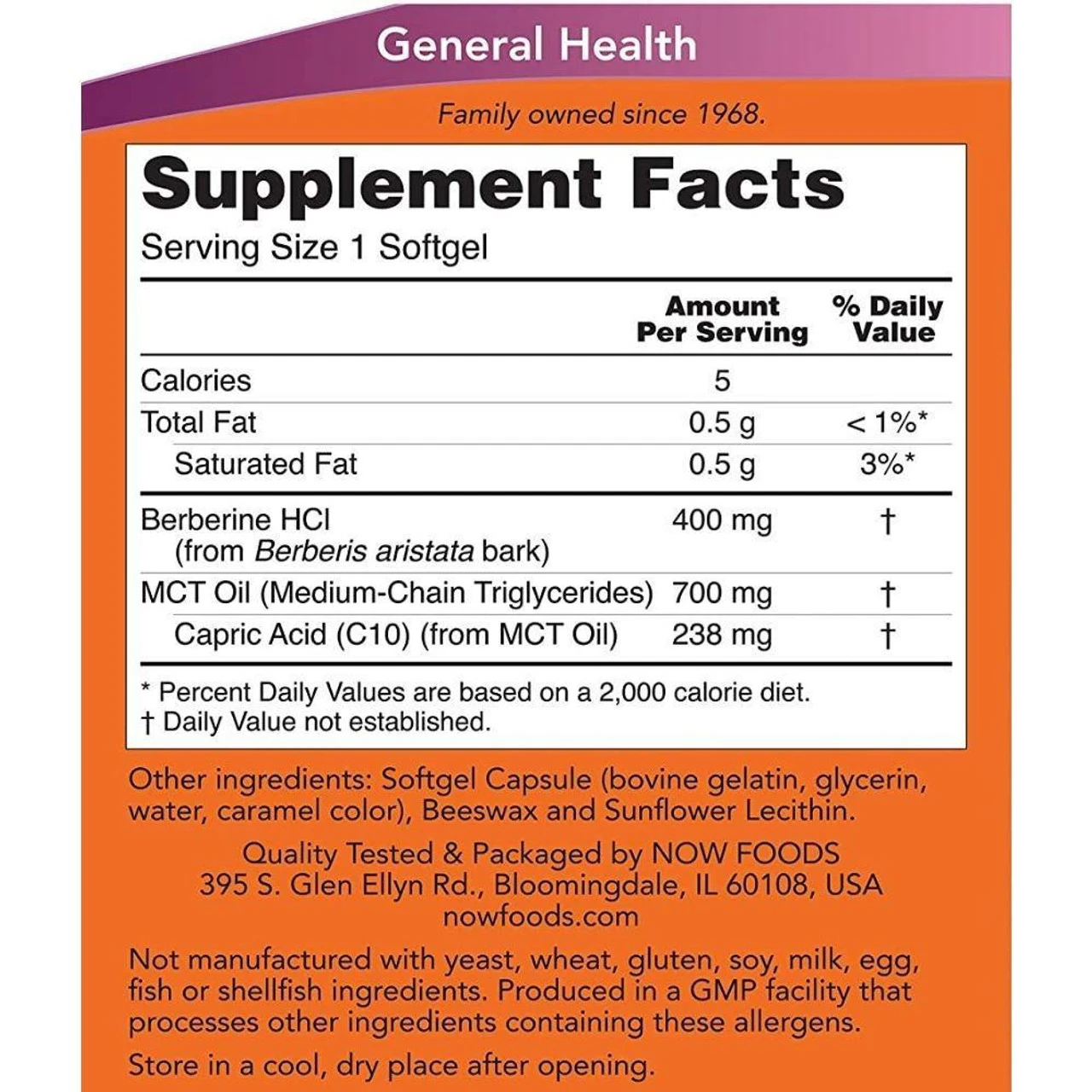 Now Foods Berberine Glucose Support 90 Softgels 2 Now Foods Berberine Glucose Support 90 Softgels - Image 2