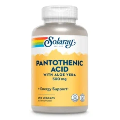 Solaray Pantothenic Acid 500mg 250 Capsules