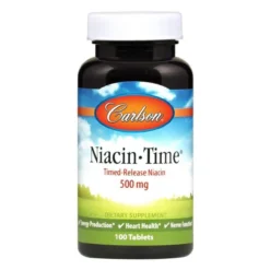 Carlson Niacin Time 500mg 100 Tablets