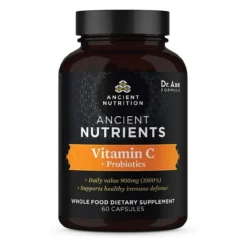 Ancient Nutrition Vitamin C + Probiotics 60 Capsules