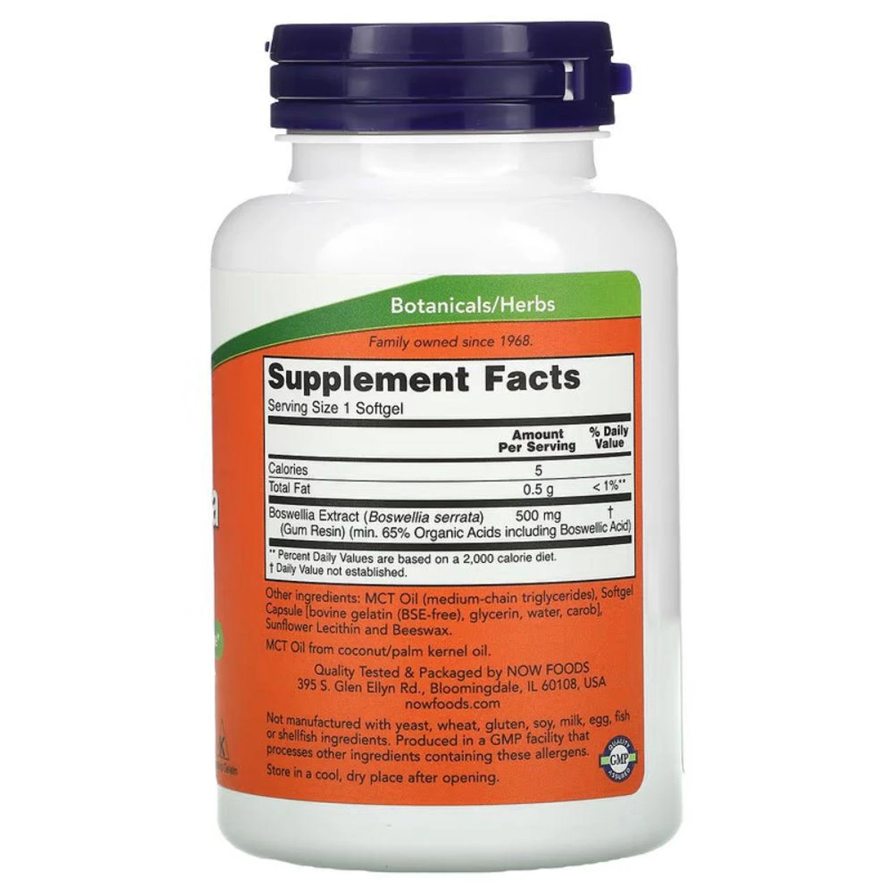 Now Foods Boswellia Extract 500mg 90 Softgels 2 Now Foods Boswellia Extract 500mg 90 Softgels - Image 2