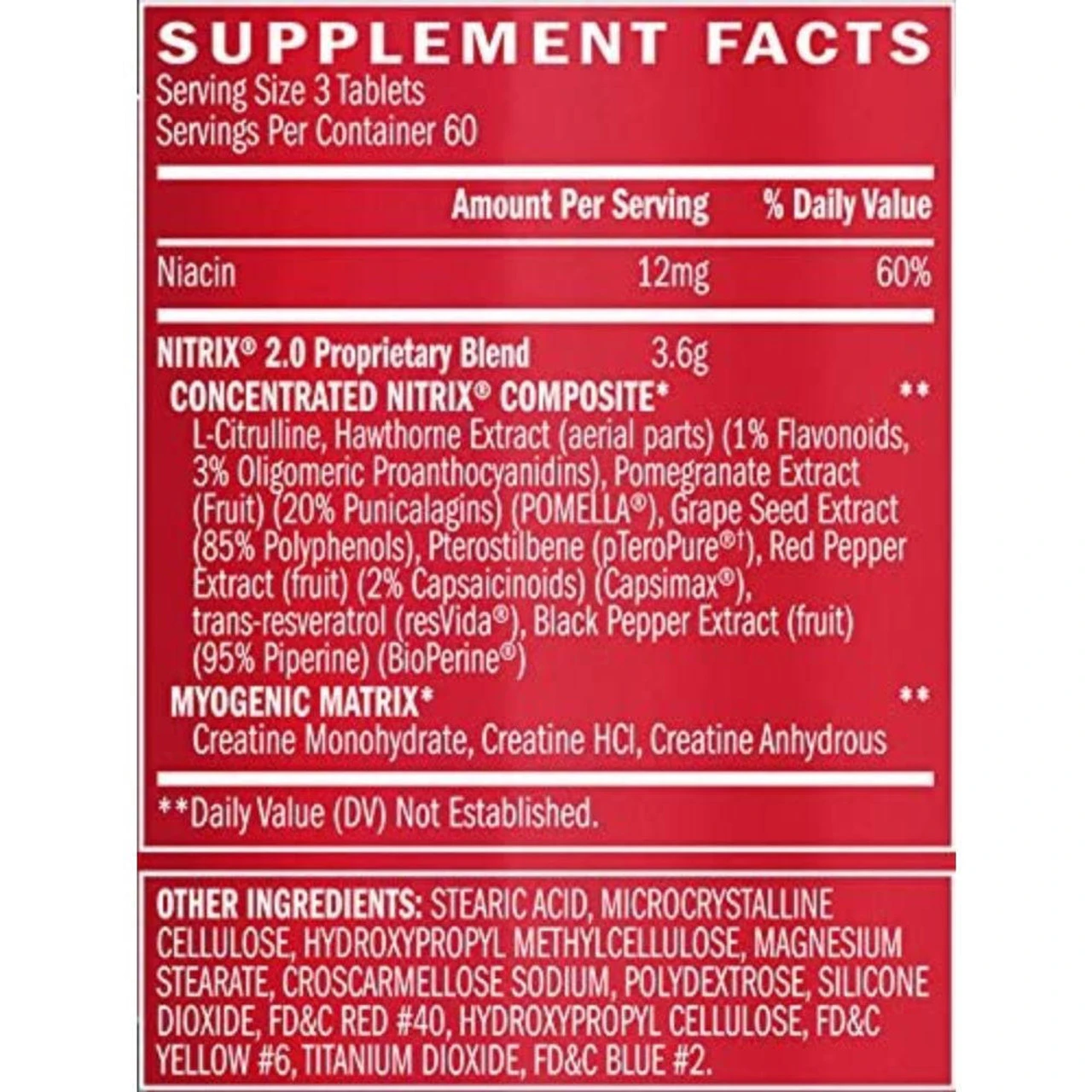 BSN Nitrix 2.0 Advanced Strength 180 Tabs 2 BSN Nitrix 2.0 Advanced Strength 180 Tabs - Image 2