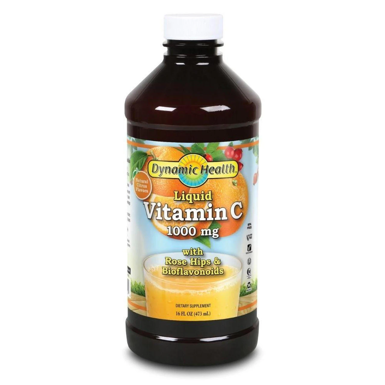 Dynamic Health Liquid Vitamin C 1000mg 16oz 1 Dynamic Health Liquid Vitamin C 1000mg 16oz