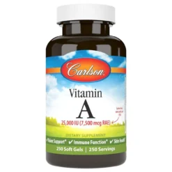 Carlson Vitamin A 25,000IU 100 Softgels