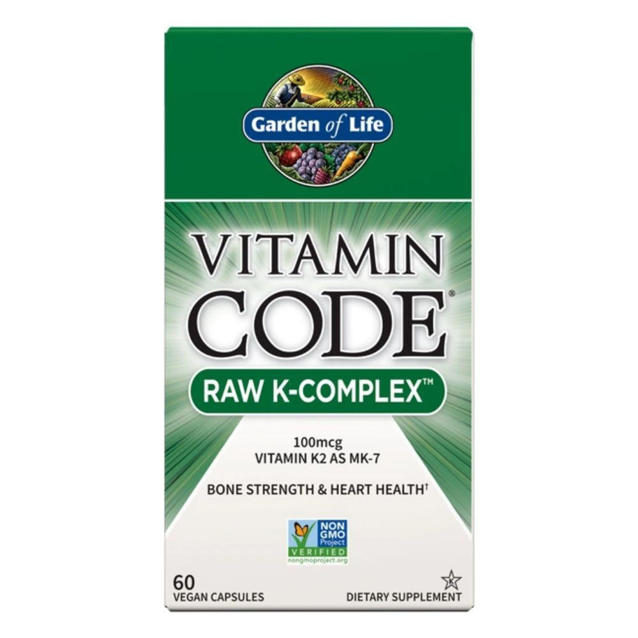 Garden Of Life Vitamin Code Raw K-Complex 60 Vege Caps 1 Garden Of Life Vitamin Code Raw K-Complex 60 Vege Caps