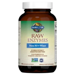 Garden Of Life Raw Enzymes Men 50 And Wiser 90 Capsules