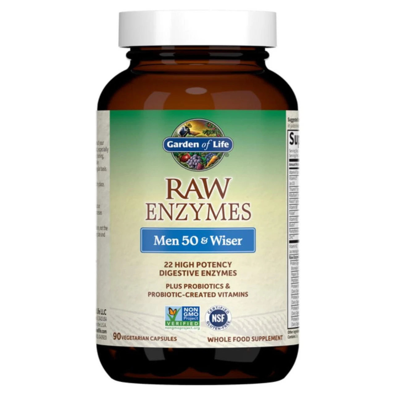 Garden Of Life Raw Enzymes Men 50 And Wiser 90 Capsules 1 Garden Of Life Raw Enzymes Men 50 And Wiser 90 Capsules
