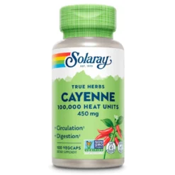 Solaray Cayenne 450mg (100,000 Heat Unit) 100 Capsules