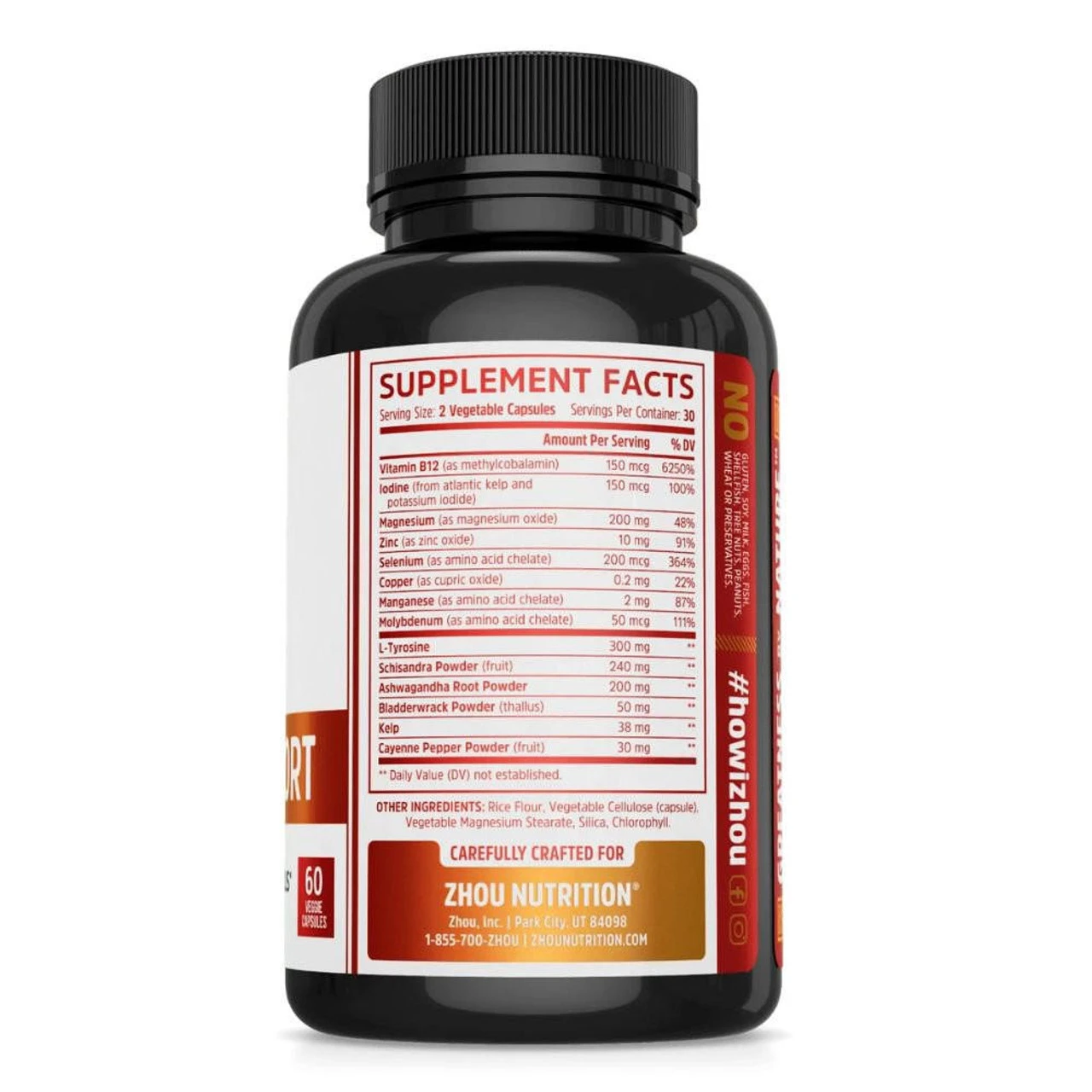 ZHOU Thyroid Support 60 Capsules 2 ZHOU Thyroid Support 60 Capsules - Image 2