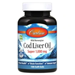 Carlson Cod Liver Oil 1,000mg 100 Softgels