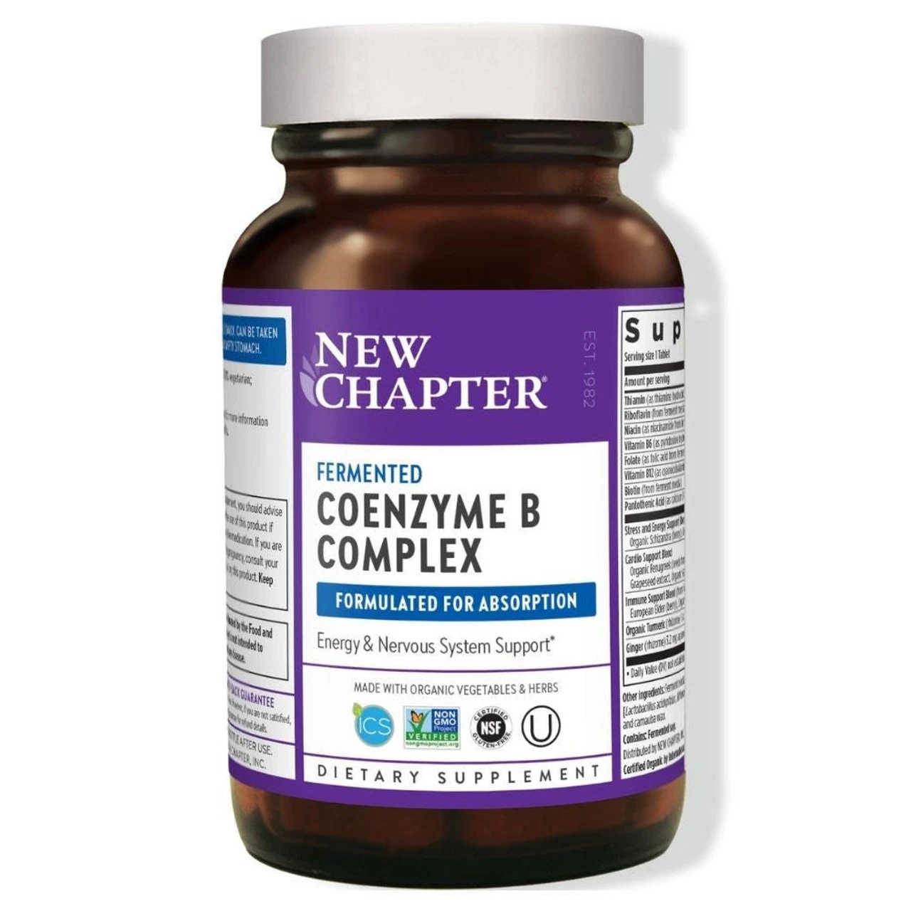 New Chapter Fermented Vitamin B Complex 90 Tablets 1 New Chapter Fermented Vitamin B Complex 90 Tablets