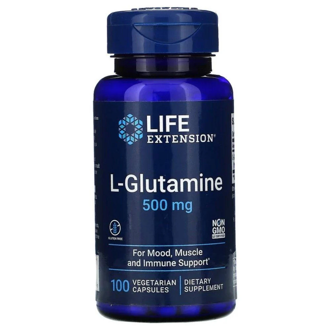 Life Extension L-Glutamine 500mg 100 Caps 1 Life Extension L-Glutamine 500mg 100 Caps