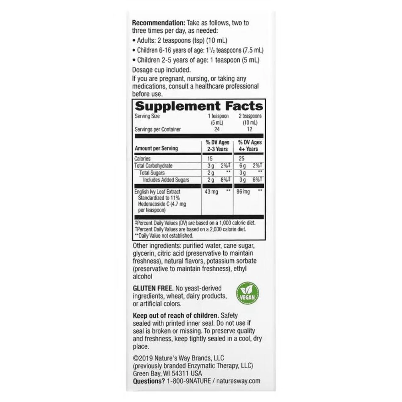 Nature's Way Bronchial Soothe 120mL 2 Nature's Way Bronchial Soothe 120mL - Image 2