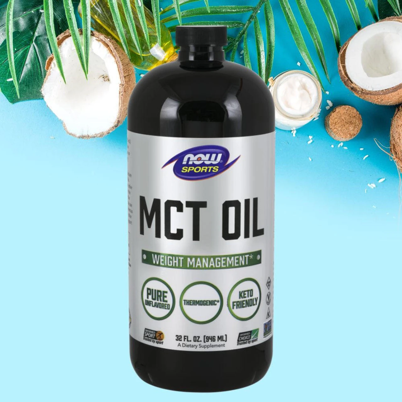 Now Foods MCT Oil 32 Fl Oz 2 Now Foods MCT Oil 32 Fl Oz - Image 2