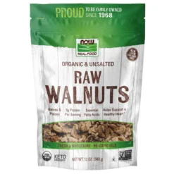 Now Foods Organic Walnuts Raw 12 Oz
