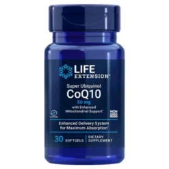 Life Extension Super Ubiquinol CoQ10 With Enhanced Mitochondrial Support 50mg 100SG