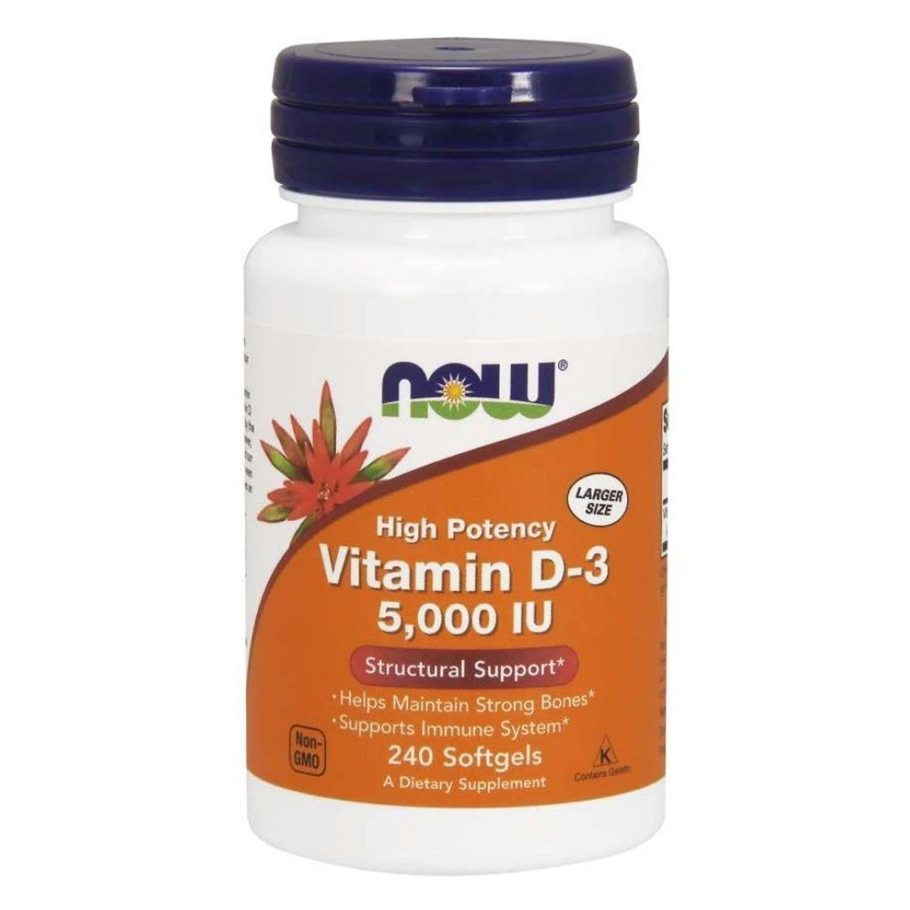 Now Foods Vitamin D-3 5000IU 120 Gels 1 Now Foods Vitamin D-3 5000IU 120 Gels