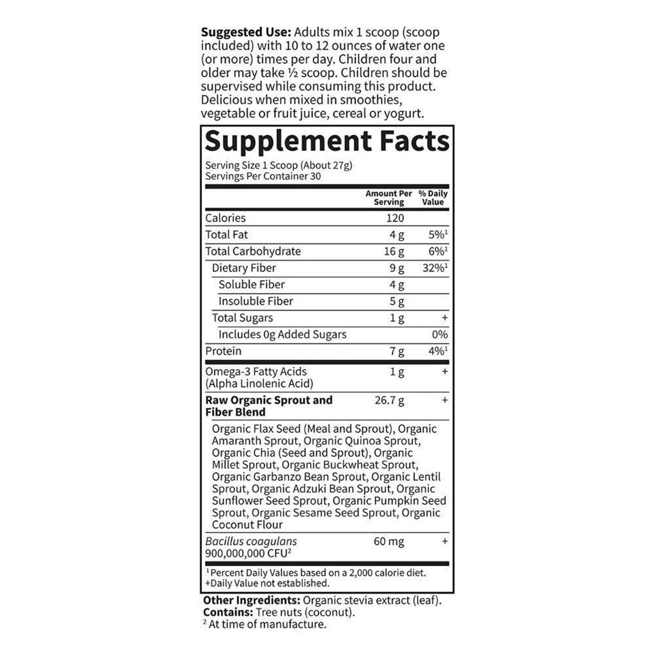 Garden Of Life Raw Fiber Beyond Organic Fiber 803 Grams 2 Garden Of Life Raw Fiber Beyond Organic Fiber 803 Grams - Image 2