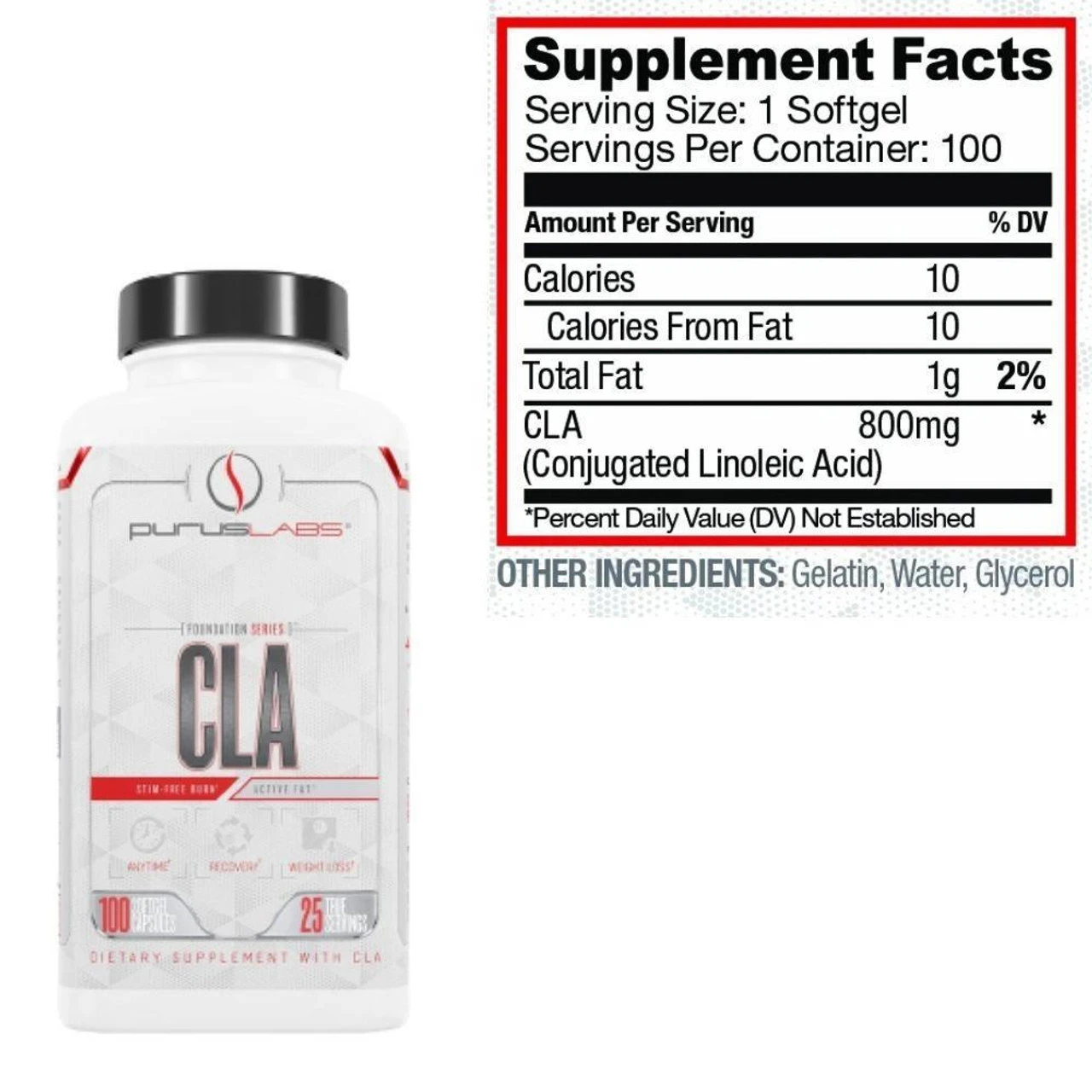 Purus Labs CLA 100 Softgels 2 Purus Labs CLA 100 Softgels - Image 2