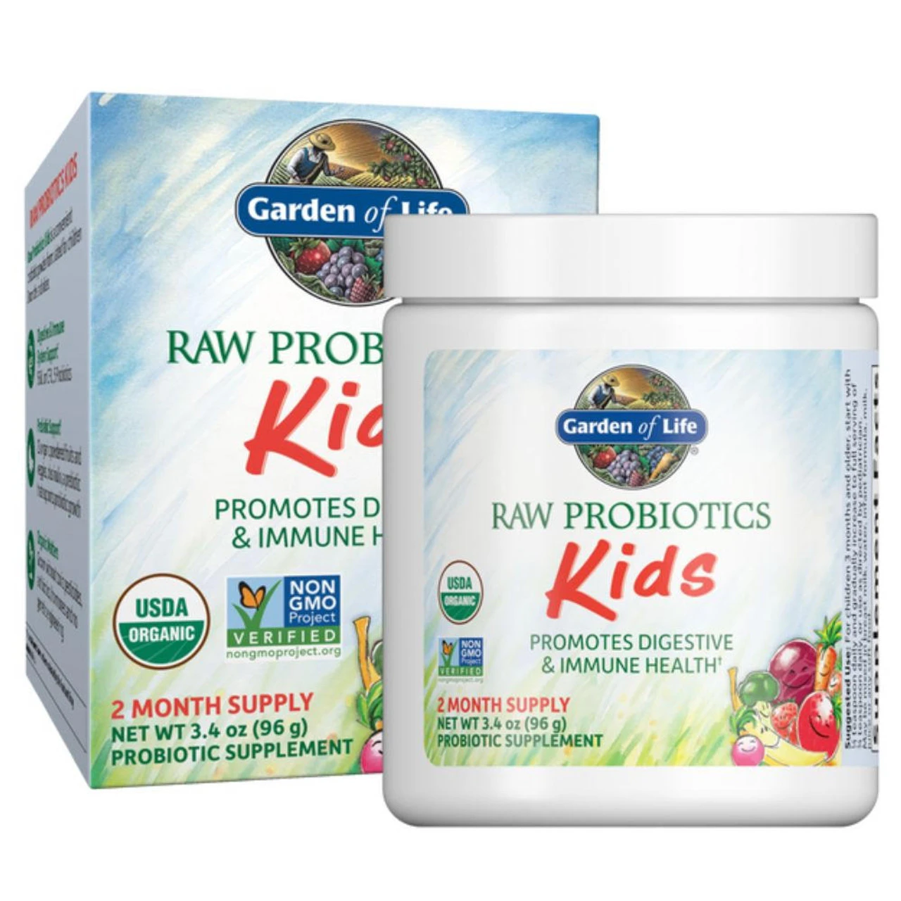 Garden Of Life Raw Probiotics Kids 3.4 Oz 1 Garden Of Life Raw Probiotics Kids 3.4 Oz