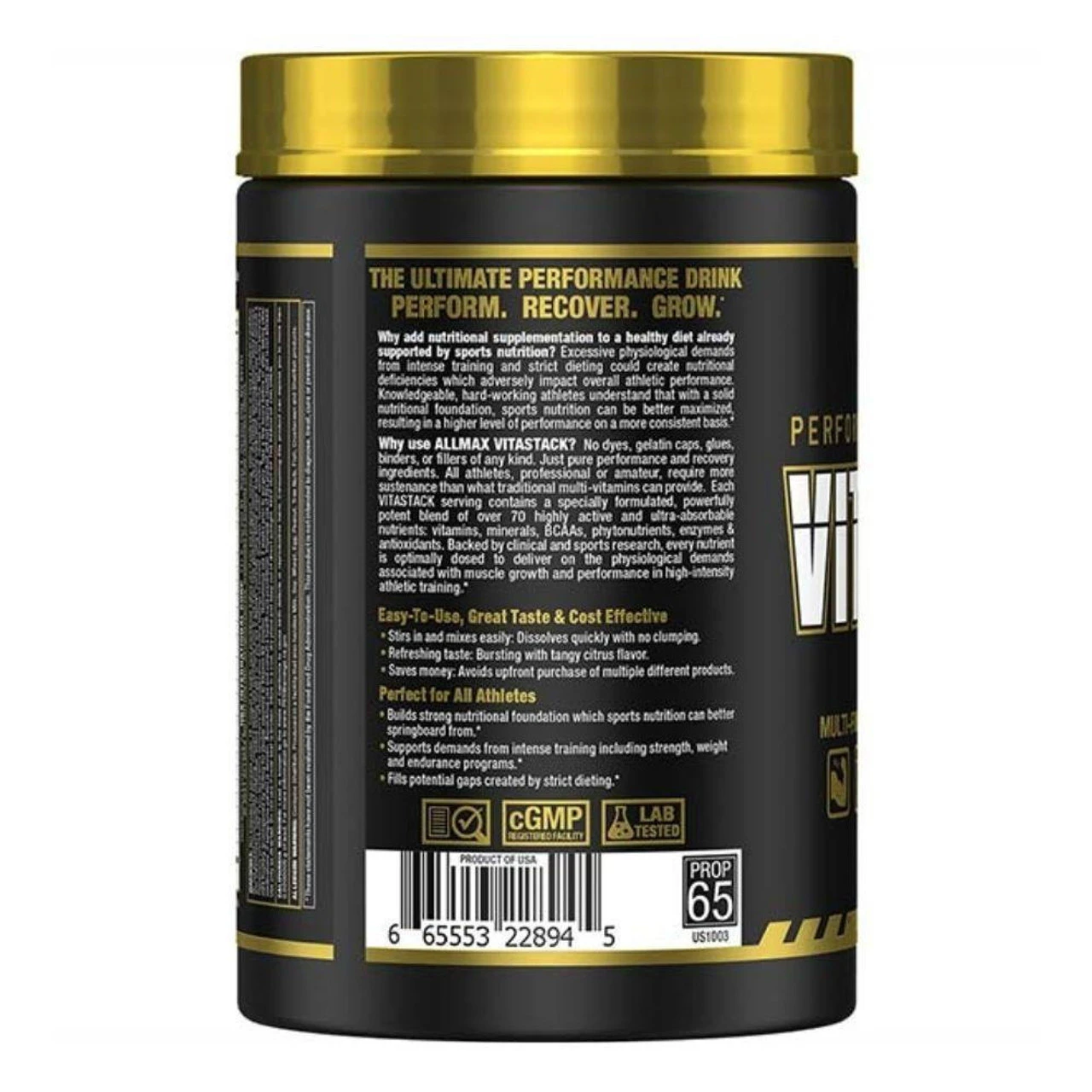 Allmax Vitastack Drink Mix 30 Servings 3 Allmax Vitastack Drink Mix 30 Servings - Image 3