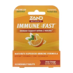 Zand Immune Fast Zesty Orange 15 Chewable Tablets